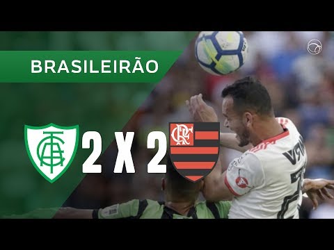 AMÉRICA-MG 2 x 2 FLAMENGO - GOLS - 26/08 - BRASILEIRÃO 2018