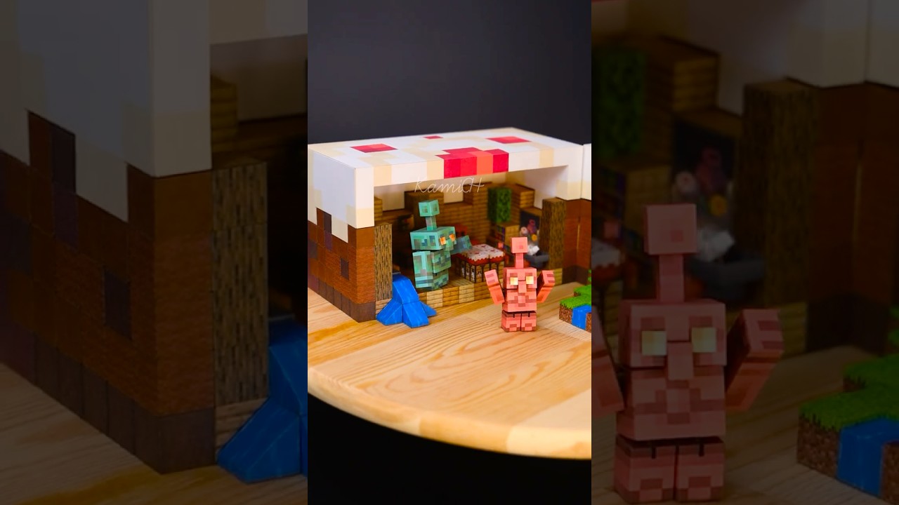 Minecraft Copper Golem Cake House #shorts #minecraft