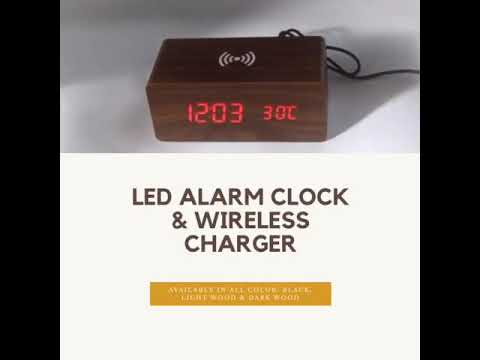Wireless charger clock
