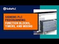 TIA Portal PLC Programming Function Blocks Timers And Sequence Tutorial Siemens S7 1200 Simulation