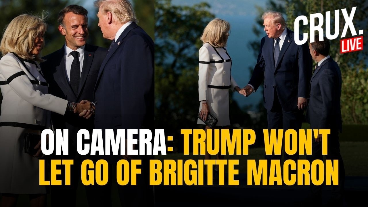 Live: Trump's Long Handshake With French First Lady Makes Macron Say "Wait Over There"