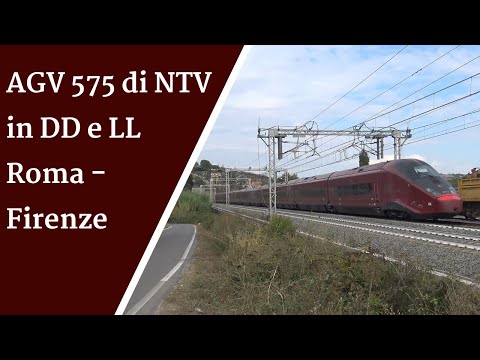 AGV 575 di Italo in Direttissima e in Linea Lenta tra Roma e Orte