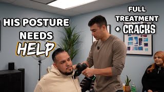 HIS FIRST ADJUSTMENT EVER...CRACKING the KING OF CAKES | Full Treatment with Dr. Tyler