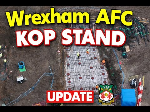 WREXHAM AFC STADIUM NEWS KOP STAND UPDATE