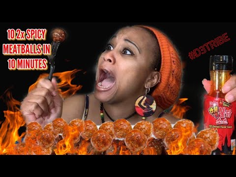 10 2x Spicy Meatballs in 10 Minutes Challenge| EPIC EMPIRE