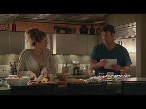 Castle 7x06  "Time of Our Lives"  (HQ/closedcaptioned) First scene Caskett Kiss