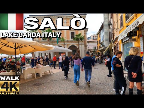 [4k] 🇮🇹 SALÒ LAKE GARDA ITALY | CITY CENTER WALKING TOUR MAY 2023 UPDATE