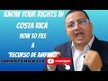Know Your Rights How to File a 'Recurso de Amparo' #costarica #law #travelvlog #health #humanity