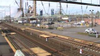 preview picture of video 'Amtrak Northbound Acela at Marcus Hook, PA'