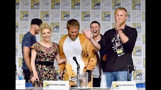 FUNNY! Travis Fimmel Crashes 'VIKINGS' Comic-Con 2017 Panel in Kangaroo Costume