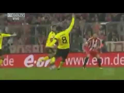 Amazing Goal by Sahin [FC Bayern - Borussia Dortmund 1-3] 26.02.2011