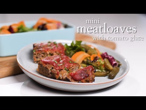 Slimming World Syn-free mini meatloaves with tomato glaze recipe - FREE