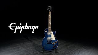 Video thumbnail for Epiphone Les Paul Standard PlusTop PRO, Trans Blue | Gear4music demo by Gear4music Guitars