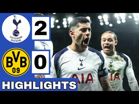 ⚪️Tottenham vs Borussia Dortmund (2-0) Extended HIGHLIGHTS | UEFA Champions League