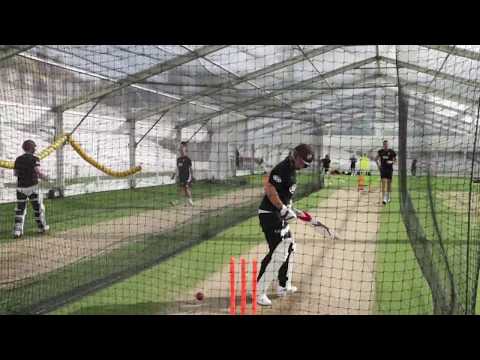 Surrey County Cricket Club begin pre-season in the nets at the Kia Oval