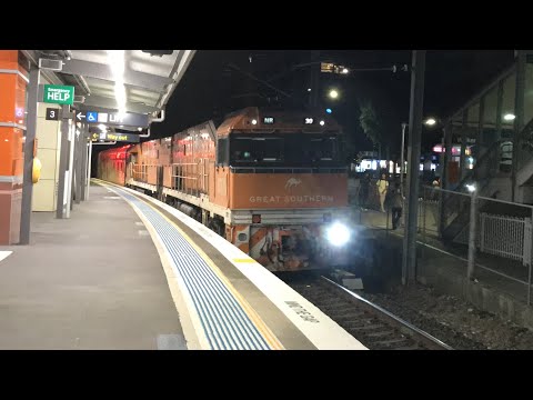 Journey Beyond Great Southern leads 6KT8 with NR31/NR30 north through Rhodes 25/1/25 week 8