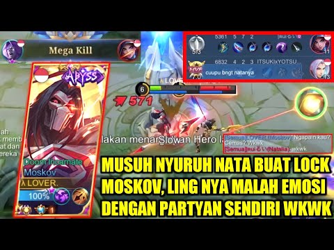 NATA BULLY MM ? NO , MM BULLY NATA ? YES , RIP NATALIA VS TOP 1 SUPREME MOSKOV - MOBILE LEGENDS