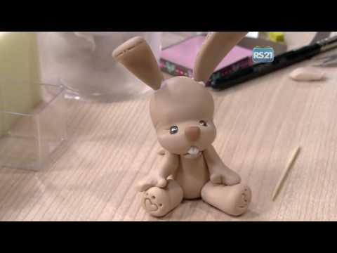 Coelho em biscuit por Eleia Conti - 20/03/2017 - Mulher.com P2