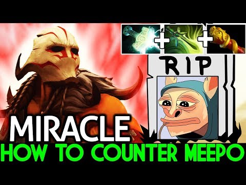 Miracle- [Juggernaut] How to Counter Meepo Omnislash Speed 4 Hit per Sec 7.21 Dota 2