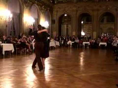  Melina Sedó  and  Detlef Engel  are  dancing  to  the  milonga  "  Milonga Sentimental  "