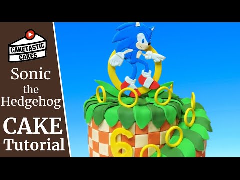 Sonic Cake Tutorial - How to Make a Sonic The Hedgehog Cake - Cake Decorating Video by Caketastic