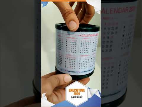 English plastic classic hexagon promotional calendar, for pr...