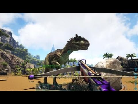 ARK Survival Evolved Taming: Taming a allosaurus
