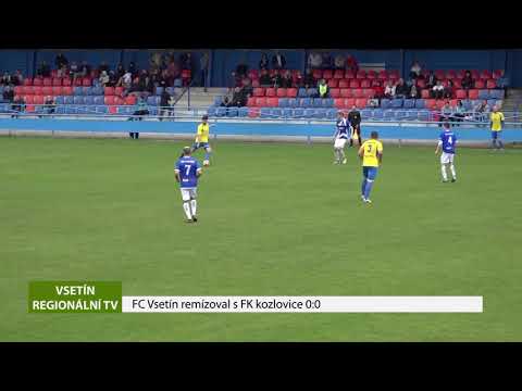 VSETÍN: FC Vsetín remízoval s FK Kozlovice 0:0