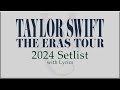 NEW SETLIST Taylor Swift THE ERAS TOUR With Lyrics