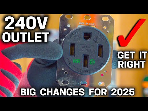 How To Install A 240V Outlet Start to Finish -  EV Car Charger - Welder 14-50 Explained