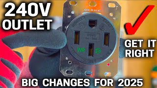 How to Install a 240V Outlet Start to Finish - EV Car Charger - Welder 14-50 Explained