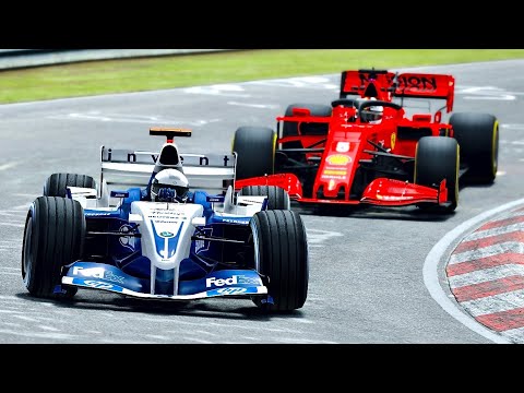 Ferrari F1 2020 vs Williams F1 2004 at Nordschleife