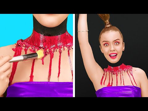 FANTASTIC MAKEUP CHALLENGE || Makeup Tutorial And Removal! Amazing Transformation by 123GO! SCHOOL
