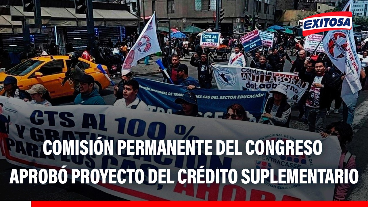 🔴🔵 Comisión Permanente del Congreso aprobó el proyecto de ley del crédito suplementario
