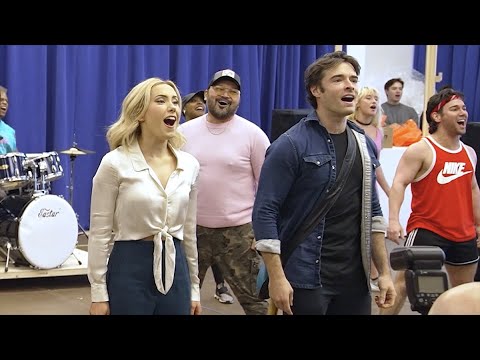 Rehearsal for The Heart of Rock and Roll on Broadway
