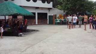 preview picture of video 'Christmas Party at VG   playing calamansi relay race'