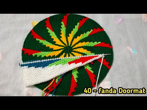 Big Size Easy Flower Doormat | Knitting Doormat #33
