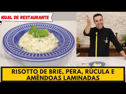 Parece de restaurante chique! Faça do jeito certo DELICIOSO RISOTTO DE BRIE E PERA