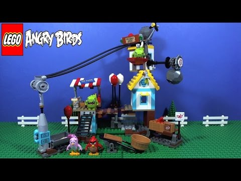 Vidéo LEGO Angry Birds 75824 : La démolition de cochon ville