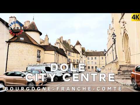 🇫🇷 DOLE Eastern France Travel Best Kept Secret Walking Tour 4K Pont Roman➜ Collégiale Notre-Dame