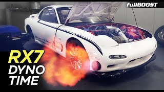 fullBOOST Mazda FD RX7 Project Car - Episode 08 - The RX7 hits the dyno