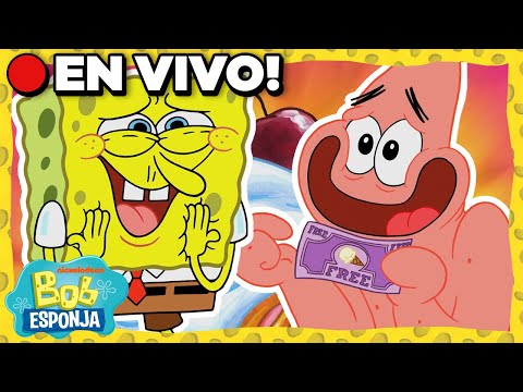 🔴 EN VIVO: Maratón de los momentos clásicos de Bob Esponja | Bob Esponja en Español