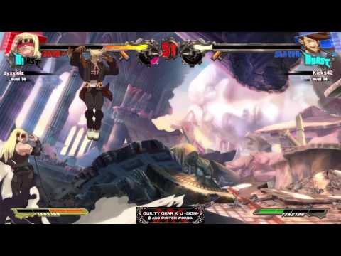 zyxxlolz(Zato-1/Eddie) vs Kicks42(Slayer) Guilty Gear Xrd 1/26/2015 (4 of 4)