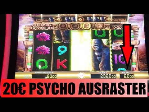 PSYCHO AUSRASTER 20€ REKORD KONG'S TEMPLE MERKUR SPIELBANK 2022
