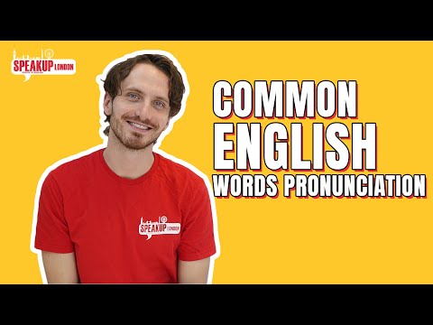 90 Common English Words with Correct Pronunciation