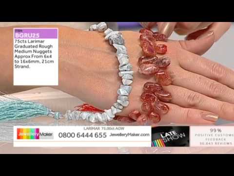 bead scoop and Plum Pearls for jewellery making : JewelleryMaker LIVE 24/10/2014