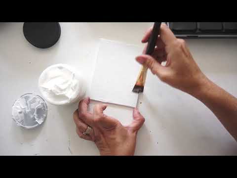 Trying out Qor Light Dimensional ground on canvas board to paint a watercolor