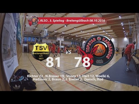 Breitengüßbach - BG Topstar Kangaroos 81:78 (08.10.2016)