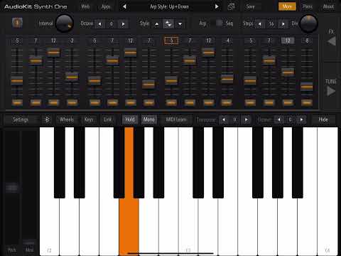 I tried using Synth One to make music