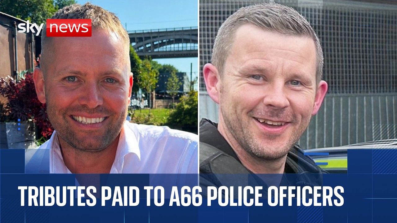 Video: Middlesbrough FC holds applause for officers killed in A66 crash
